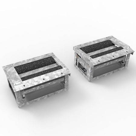 BM12200 roller brake tester - 3D illustration
