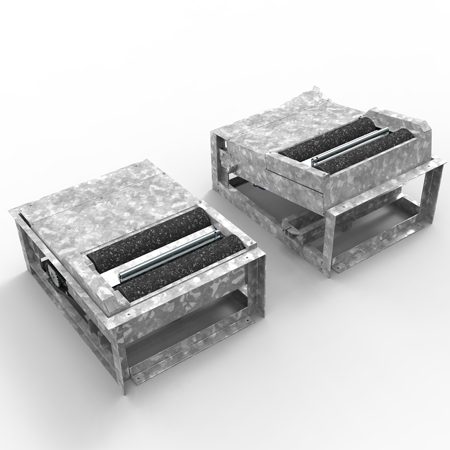 BM17200 roller brake tester - 3D illustration