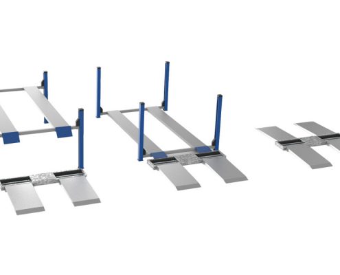 BM3010 bremseprøvestande med lifte - 3D illustration