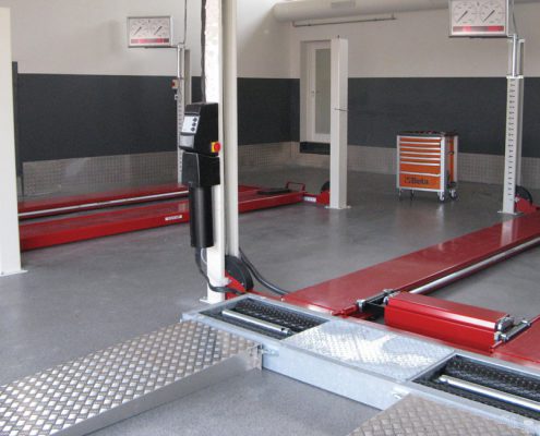 BM3010 bremseprøvestande foran lift