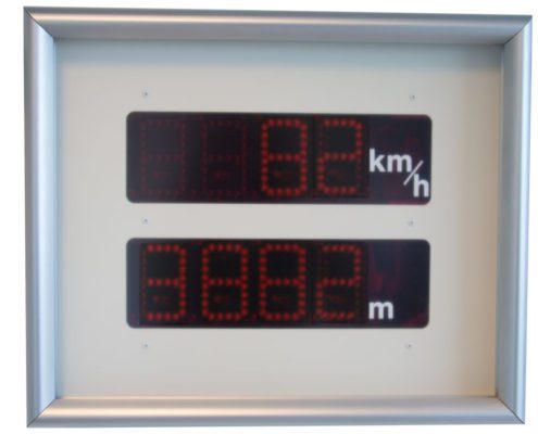 Display til hastighedstester