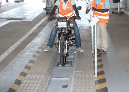 BM1010 motorcycle roller brake tester.