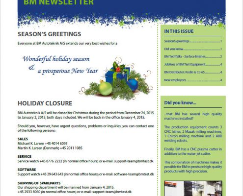 BM Newsletter no 8 frontpage.