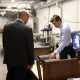 Visit from parliament member in factory