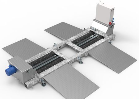 BM20200 roller brake tester - 3D illustration