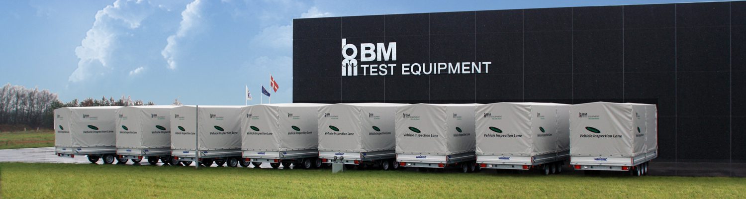 BM trailers. Vehicle inspection lane.