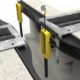 Pit wall mounted chassis load simulation - 3D illustration