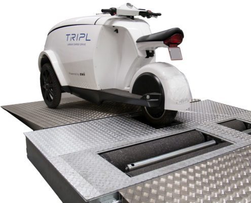 BM1010 testlinie med 3-hjulet