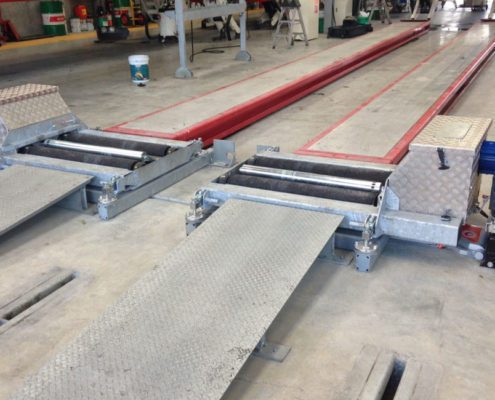 BM20200 bremseprøvestand i 2-delt installation