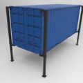 BM90 container lifting system - 3D illustration