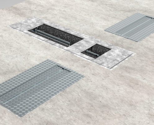 BM1010 bremseprøvestand med hjulklampe - 3D illustration
