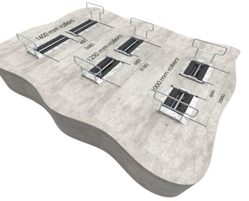 BM14200 bremseprøvestande nedstøbt. 3D illustration.