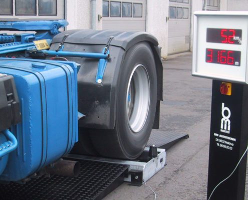 BM605 hastighedstester ovengulv med lastbil