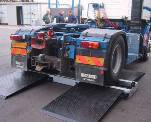 BM605 hastighedstester ovengulv med lastbil