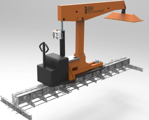 BM74000 chassis load simulation - 3D illustration