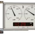 Display for testing equipment X010 mounted on wall