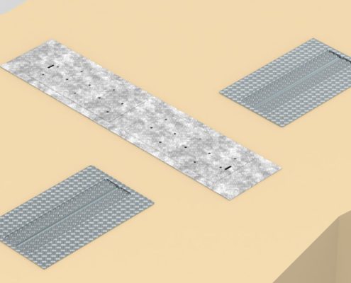 BM4010 bremseprøvestand til test af motorcykler nedstøbt og lukket med dækplader - 3D illustration