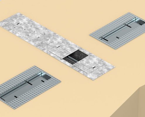BM4010 bremseprøvestand klar til test af motorcykel med hjulklampesystem - 3D illustration