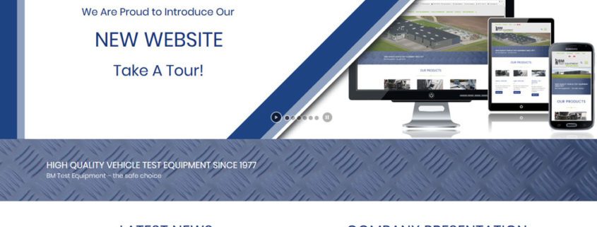 Frontpage of bmtest.dk