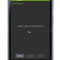 BM15 Tire Tread Scanner - app on smartphone